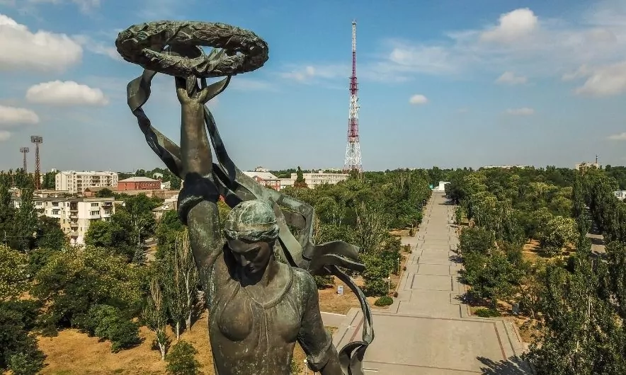 Вид на мемориальный комплекс